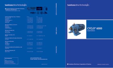 Cover of Cyclo 6000 · Gearmotor Selection Catalogue