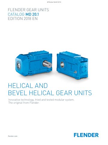 Cover of Helical & Bevel-helical Gear Units · MD 20.1