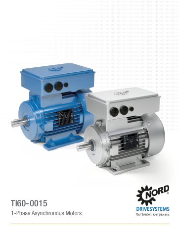 Cover of Single-phase Asynchronous Motors · TI60-0015