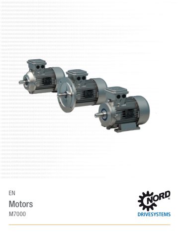 Cover of Motors · M7000 Selection Catalogue