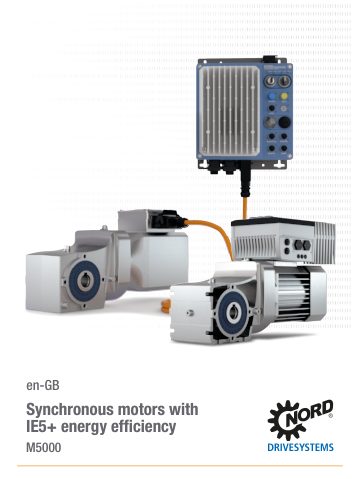 Cover of IE5+ Synchronous Motors · M5000