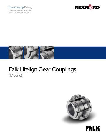Cover of Falk Lifelign · Gear Couplings (Metric)