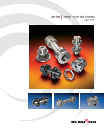 Cover of Thomas · Flexible Disc Couplings (Inch)